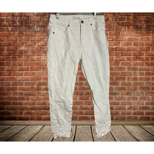 LOFT Jeans - Made and Loved White Skinny Crop Jeans - Size 6
